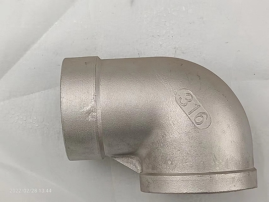 ISO de prata de aço inoxidável 9001 da cor do encaixe de cotovelo da tubulação de 1 polegada 304 certificado