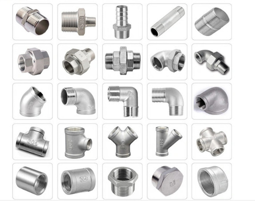 O NPT BSP rosqueou 4 o igual fêmea masculino dos SS 304 do conector da tubulação do metal da maneira 316