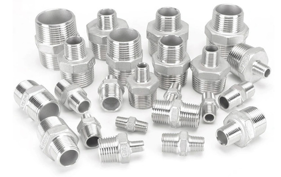 O NPT BSP rosqueou 4 o igual fêmea masculino dos SS 304 do conector da tubulação do metal da maneira 316